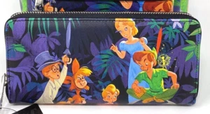 NUEVO CON ETIQUETAS Loungefly Disney PETER PAN Escenas con cremallera Billetera EXCLUSIVA - Imagen 1 de 4