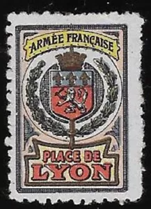 France WWI Delandre Cinderella stamp - Armee Francais - Place de Lyon - cw70.3 - Picture 1 of 1