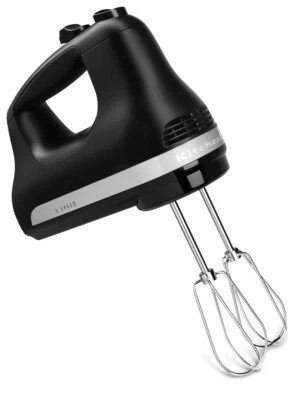 KitchenAid Batidora de Mano Ultra Potencia 5 Velocidades | Negra Mate Foto 1 de 2