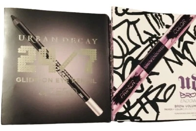 URBAN DECAY 24/7 Glide-On Eye Pencil ZERO .03oz & Brow Volumizer Primer+color - Image 1 of 4