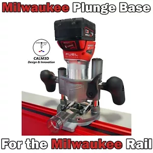 Milwaukee M18 Plunge & Trim Router Sub Base for the New Milwaukee Rail -INC P&P - Picture 1 of 15