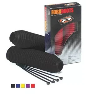 Fits HONDA CR CRF 125 250 450 500 BLACK FORK BOOT GAITORS PROGRIP LARGE - Picture 1 of 1
