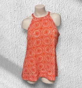 NWT WOMEN'S MICHAEL KORS CORAL REEF HIGH NECK SLEEVELESS TOP SZ XL MSRP $84.00 - Picture 1 of 4