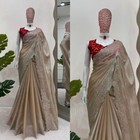 SAREE BLOUSE NEW SARI INDIAN PAKISTANI WEDDING DESIGNER BOLLYWOOD PARTY WEAR
