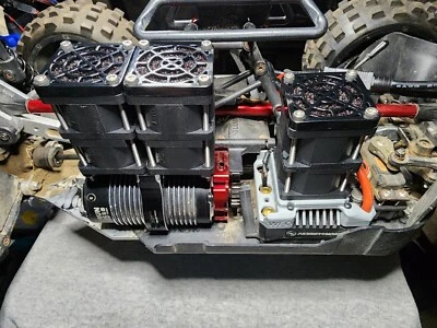 Rc Quad 40mm turbo fans 1/8 47-51mm (Traxxas, hpi, team Corally, losi, rc fans)  - Image 1 of 4