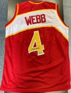 Spud Webb Signed Atlanta Hawks Jersey NBA, Beckett (BAS) Certified - Picture 1 of 3