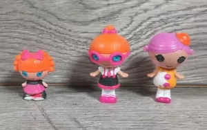 3 Lalaloopsy Mini Sisters 1-1.5" usado en muy buen estado - Imagen 1 de 7