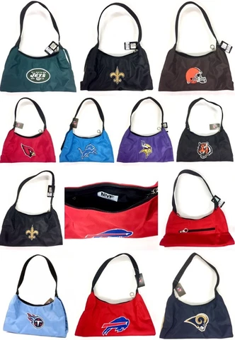Licensed Team Logo Color Embroidered Purse Handbag - New Cover