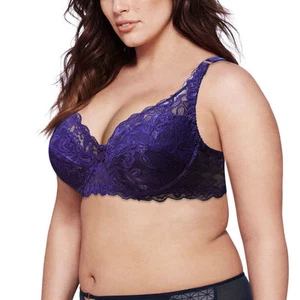 Übergröße Minimizer Bügel ungefüttert BH mit Stickerei Spitze Bracier de Mujer - Bild 1 von 45