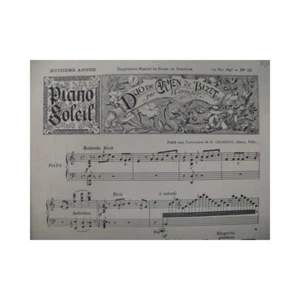 Bizet Georges Duo De Carmen Piano 1893 - Imagen 1 de 3