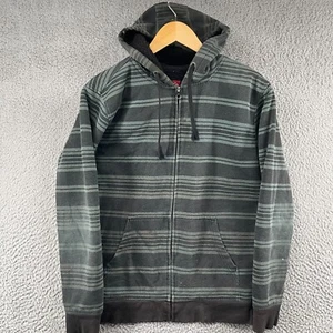 Quicksilver Sweatshirt Zip Long Sleeve Hoodie Size Small Multicolor Striped * - Picture 1 of 16