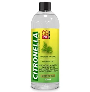 CITRONELLA Essential Oil Natural aromatherapy Anti-Depressant Insecticide 100ml - Picture 1 of 1