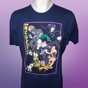 NWOT Funmation My Hero Academia Group Graphic T-Shirt Size Large #89 - Picture 1 of 3