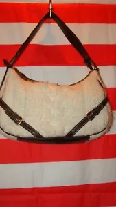 BOLSO CHAPS MUY SUAVE ~ Negro/Blanco ~ 12”x7”~ En muy buena condición ~ - Imagen 1 de 7
