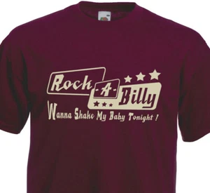 T-Shirt ROCK A BILLY Rockabilly 50er 60er Rock'n Roll Retro Vintage Old School  - Bild 1 von 1