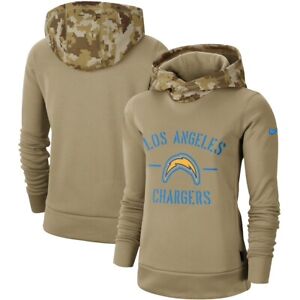 Women's Los Angeles Chargers Nike 2019 Salute to Service Therma Pullover Hoodie 