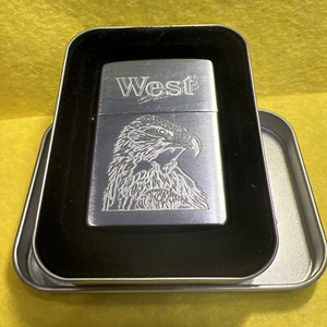 RARE 2001 ZIPPO WEST CIGARETTE LIGHTS AMERICAN EAGLE - Picture 1 of 13