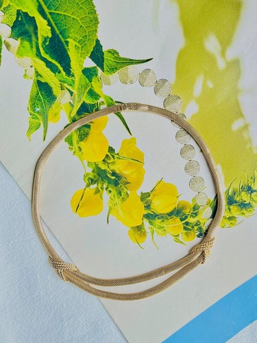 Collana girocollo serpente maglia doppio filo Christian Dior GROSSE 1964 vintage