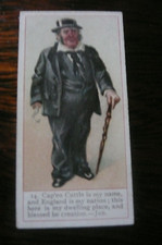 COPE 1900 DICKENS GALLERY (back listed ) No.  14 CAPTAIN CUTTLE tobacco card