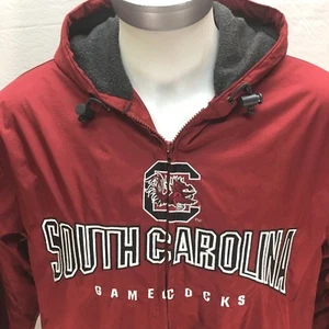 South Carolina Gamecocks Herren Größe Medium Fleece gefütterte Kapuzenjacke Mantel OC - Bild 1 von 9