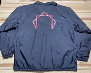 Vintage Y2k 2002 Tool Army Band Black Satin Tour Crew Jacket Size XL Full Zip - Bild 1 von 7