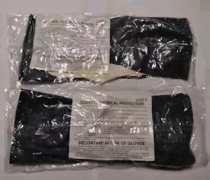 2 SELTENE VERSIEGELTE 1 PAAR US MILITARY PPE CHEMIKALIENSCHUTZHANDSCHUHE BIOLOGISCHER ANZUG - Bild 1 von 7
