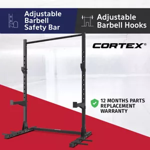 NEW CORTEX SR3 Squat Rack with Pull Up Bar, J-Hooks Safety Spot Bar Power Rack - Picture 1 of 7