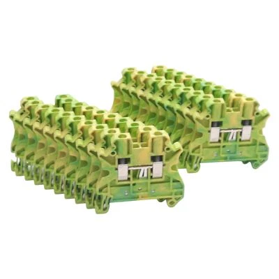 Lot of 20 Phoenix Contact 3044092 Ground Terminal Block DIN Rail UT 2,5-PE - Image 1 of 4