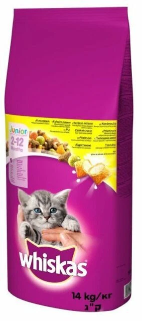 Whiskas 267261 Junior Huhn Katzen Trockenfutter - 14kg