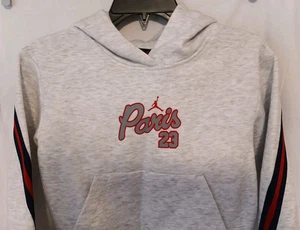 NIKE GIRLS AIR JORDAN PARIS SAINT GERMAIN PULLOVER HOODIE SIZE YOUTH MEDIUM - Picture 1 of 4