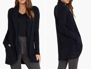 Barefoot Dreams Cozychic Lite Circle Cardi Cardigan Black size XS/S - Picture 1 of 13