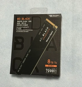 WD BLACK SN850X 8TB NVMe PCIe Gen4 - Internal SSD WDS800T2X0E - New - Picture 1 of 7