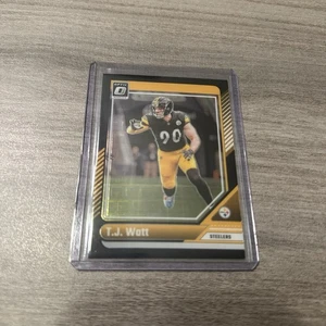 2024 Panini Donruss Optic Football T.J. Watt Black Pandora /25 #169 Color Match - Picture 1 of 15