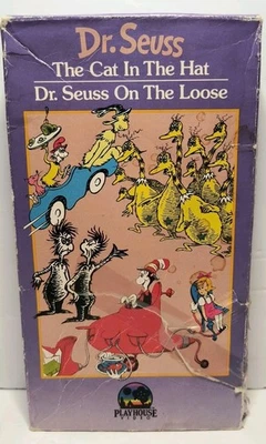 Dr. Seuss - Cat in the Hat + Dr. Seuss on the Loose - VHS - Rare Vintage HTF - Image 1 of 4