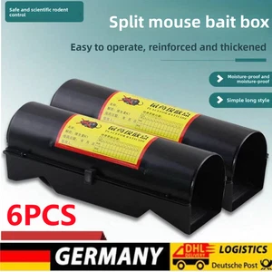 6x Köderbox Köderstation Rohr Mäusebox Rattenbox Falle Nagerköderstation Petigi - Bild 1 von 8