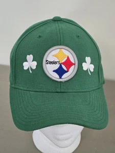 Pittsburgh Steelers NFL Reebok Cap St. Patricks Day Shamrock Green Adjustable - Picture 1 of 8