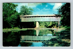 Ruddles Mill KY-Kentucky, Covered Bridge At Stoner Creek  Vintage Postcard - Picture 1 of 2
