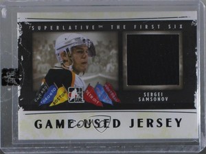 2013 ITG Superlative The First Six Game-Used Jersey /20 Sergei Samsonov #GUJ-39