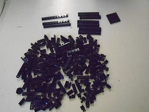 Lego Bulk Lot von 180 schwarzen Bausteinen einzelne Höhe 1 x - Bild 1 von 3