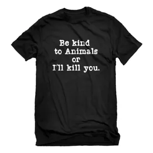 Mens Be Kind to Animals Short Sleeve T-shirt #3296 - Picture 1 of 9