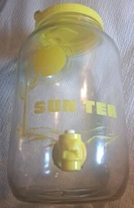 Vintage Ball Sun Tea Southwestern Design Cactus Sun Canister With Spout and Lid - Picture 1 of 13