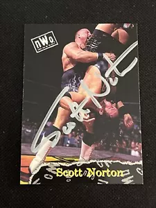 CARTOLINA AUTOGRAFATA FIRMATA SCOTT NORTON 1998 TOPPS WCW/NWO WRESTLING - Foto 1 di 2