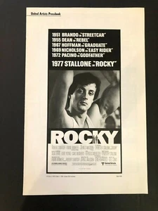 Rocky Original Movie Pressbook (1977) 12 Pages 11" x 17" NM - Picture 1 of 4
