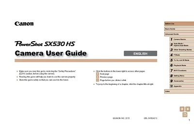 CANON POWERSHOT SX530HS MANUALE ISTRUZIONI STAMPATO GUIDA UTENTE 169 PAGINE A5