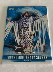 2017 WWE UNDISPUTED RANDY MACHO MAN SAVAGE Legend #63 Macho Mania WWF HOF - Picture 1 of 3