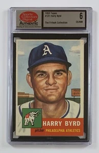 1953 Topps Baseball #131 Harry Byrd SCD 6 EX-NM Graded Card GC8-5131 - Picture 1 of 2