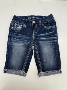 Ariya Jeans Juniors Shorts Size 3/4 Denim Bermuda Shorts Cuffed - Picture 1 of 11