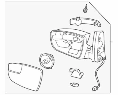 Espejo retrovisor derecho Ford C-Max SE 2013-2018 híbrido titanio HM5Z-17682-A fabricante de equipos originales nuevo Foto 1 de 2