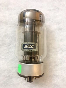 GEC KT88 6550 Clear Glass Cup Getter Black Plates One Tube - Picture 1 of 8