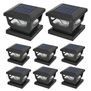 6/12/18Pack Solar Post Cap Light For 4x4 Outdoor Waterproof LED Deck Fence Light - Picture 1 of 16